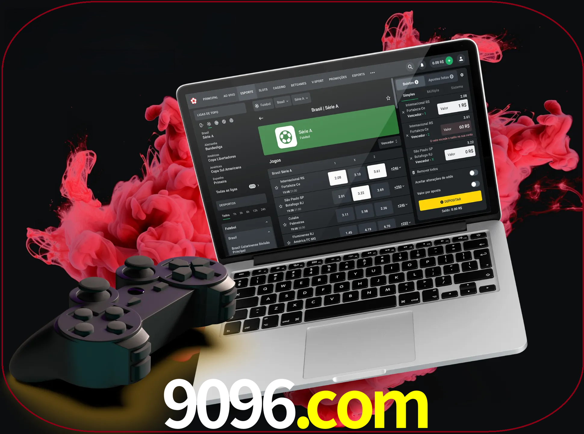 Visite a secção especial de jogos de vídeo em 9096 para descobrir em que jogos pode apostar e ganhar muito dinheiro.